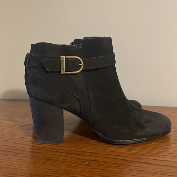 Black suede cole haan booties - Picture 4 of 5